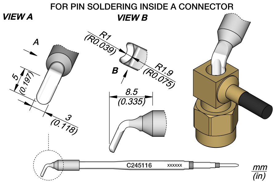 C245116 - Pin / Connector Cartridge R 1